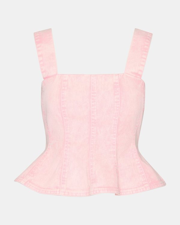 PENELOPI DENIM TOP PINK - Image 8