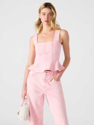 PENELOPI DENIM TOP PINK
