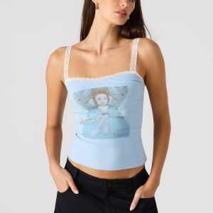 LOVE GOLDIE TANK SURF BLUE