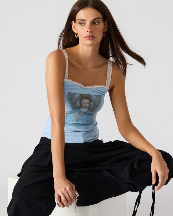 LOVE GOLDIE TANK SURF BLUE - Image 3
