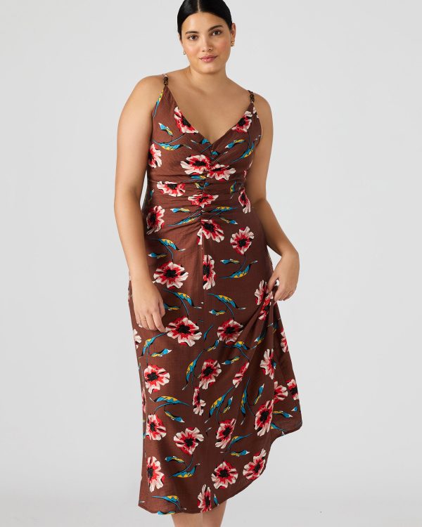 MONROE DRESS BROWN - Image 2
