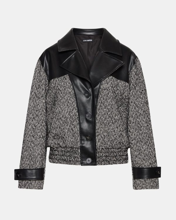 MERCEDES COAT BLACK MULTI - Image 7