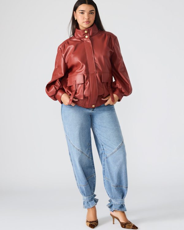 VEE JACKET DUSTY BRICK - Image 2
