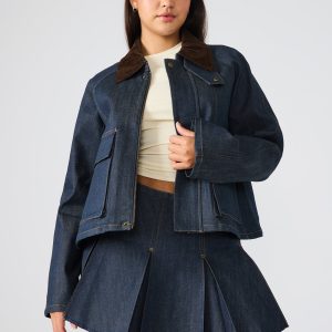 JUSTINA BARN JACKET DEEP INDIGO