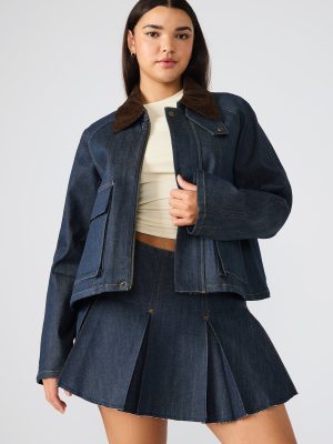 JUSTINA BARN JACKET DEEP INDIGO