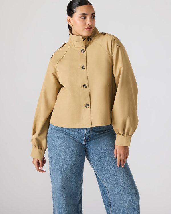KAYLEE JACKET MEDIUM KHAKI - Image 2