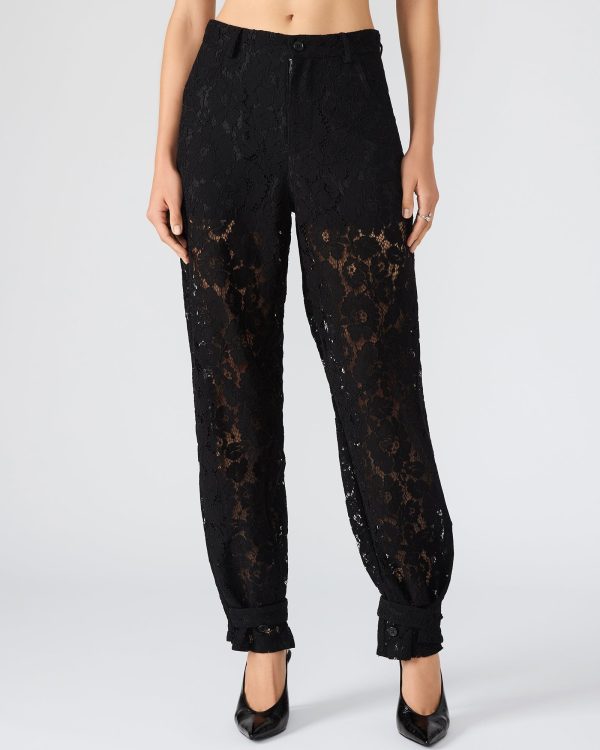 TRE LACE PANT BLACK - Image 3