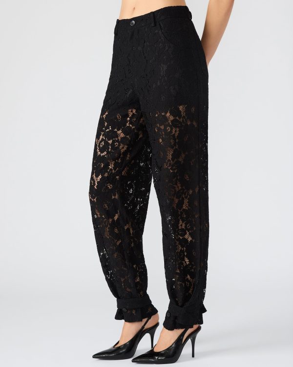 TRE LACE PANT BLACK - Image 4