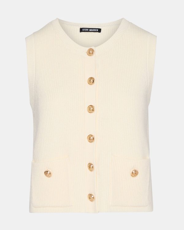 ALIYA SWEATER VEST CREAM - Image 7