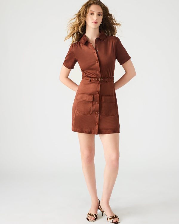 JOLIANA DRESS DARK FIG - Image 2