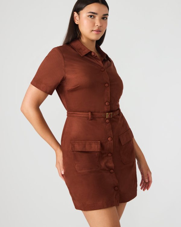 JOLIANA DRESS DARK FIG - Image 3