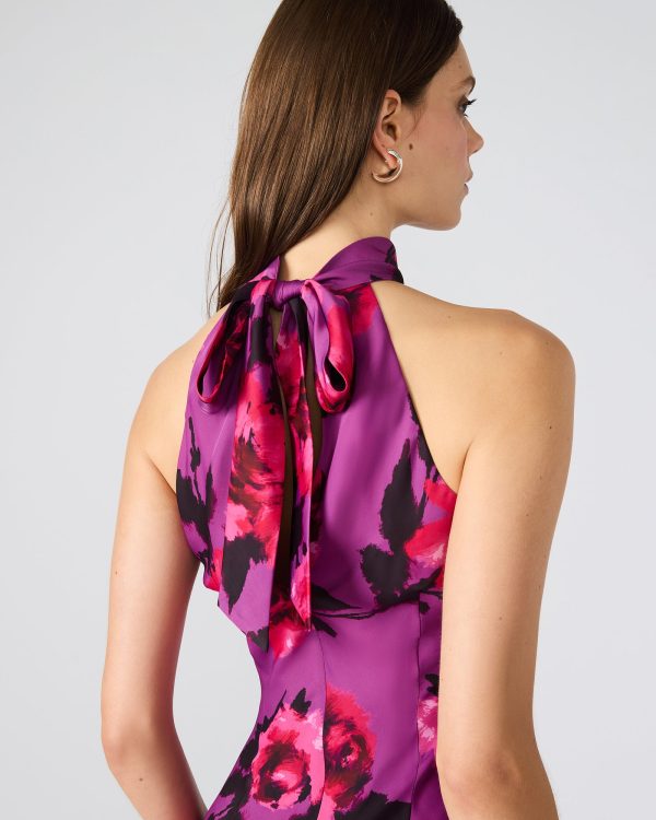 LARA MINI DRESS ROSETTE PINK - Image 4