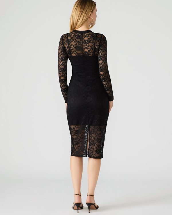HAILEE LACE DRESS BLACK - Image 3