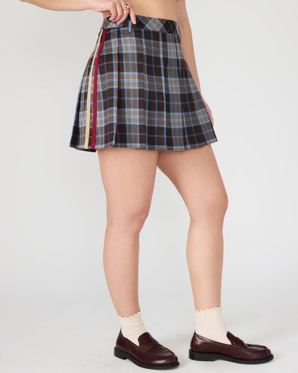 MARGO SKIRT BROWN PLAID - Image 4