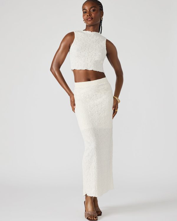 SEASIDE MAXI SKIRT SET CREAM