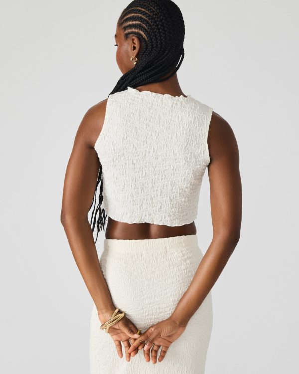 SEASIDE MAXI SKIRT SET CREAM - Image 4
