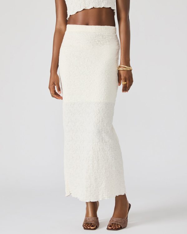 SEASIDE MAXI SKIRT SET CREAM - Image 5