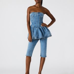 SKINNY RINA DENIM CAPRI PANT