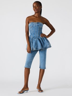 SKINNY RINA DENIM CAPRI PANT