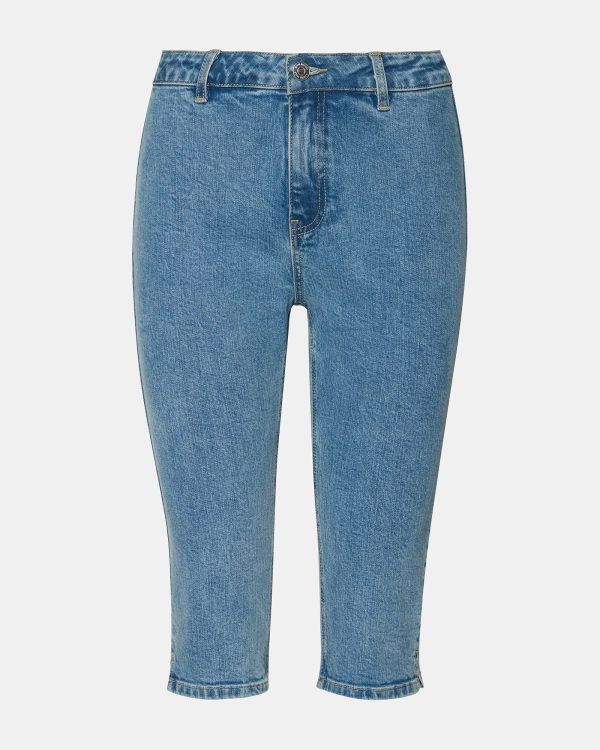 SKINNY RINA DENIM CAPRI PANT - Image 5
