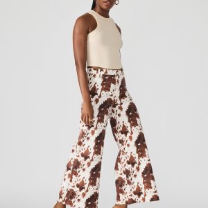 HARLI JEAN BROWN COW PRINT