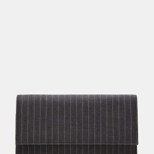 JULIANA BAG GRAY PINSTRIPE