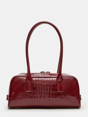 ANISE BAG RED CROCODILE
