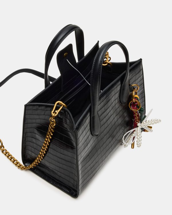 CALLEB BAG BLACK CROCODILE - Image 5