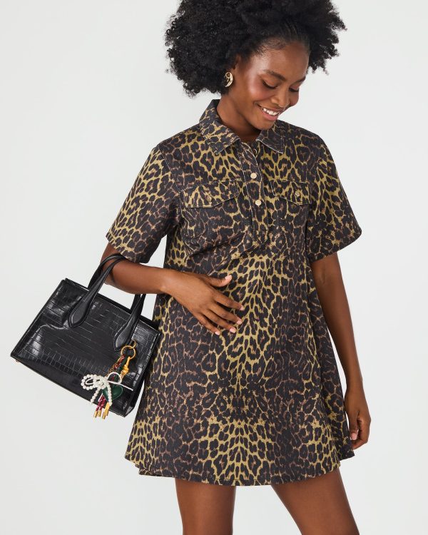 CALLEB BAG BLACK CROCODILE - Image 2