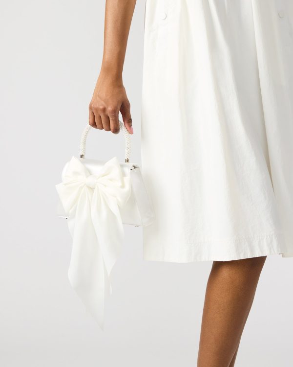 COSETTE BAG WHITE SATIN - Image 2