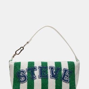EMERSYN BEADED BAG GREEN MULTI