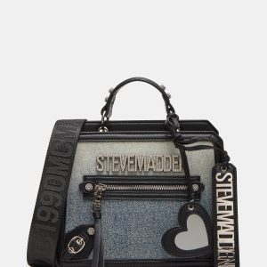 EVELYN CHARMS BAG DENIM FABRIC