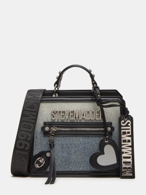 EVELYN CHARMS BAG DENIM FABRIC