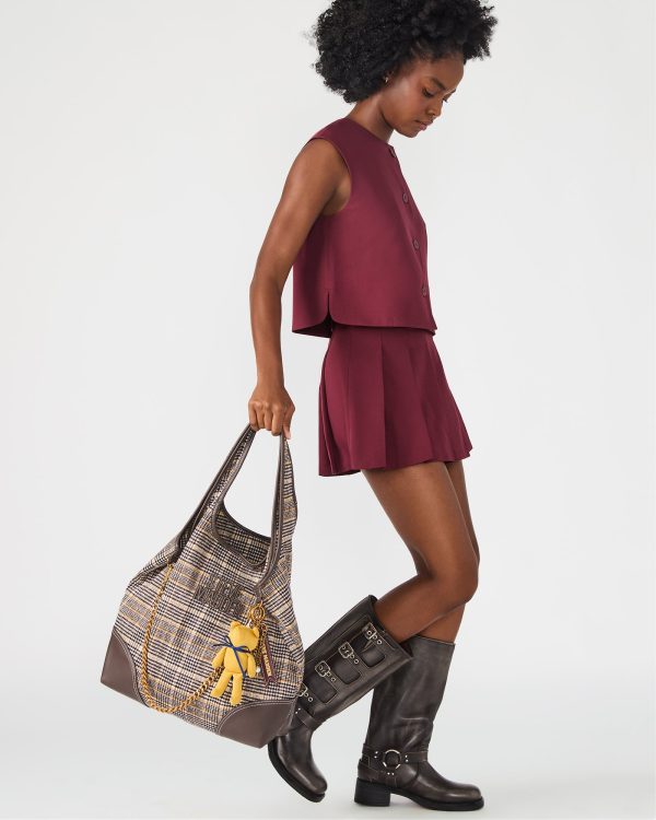 GRUNGY BAG PLAID BROWN MULTI - Image 7