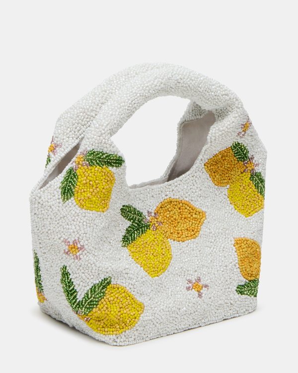 KINSLEY BEADED BAG LEMON - Image 4