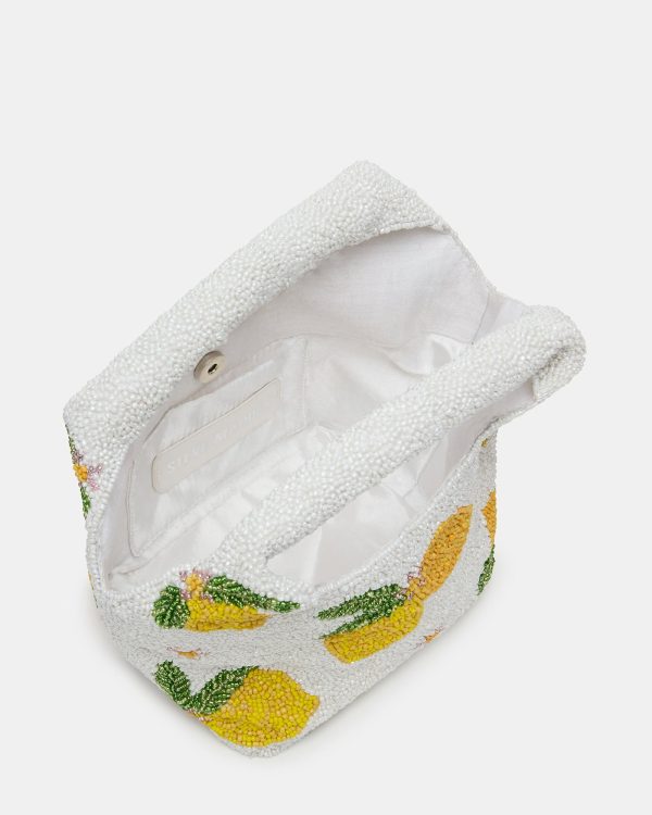 KINSLEY BEADED BAG LEMON - Image 5