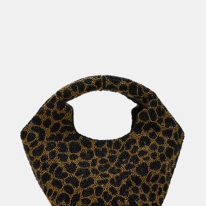 KINSLEY BEADED BAG LEOPARD