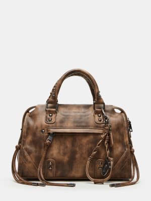 RIGGS BAG BROWN DISTRESSED