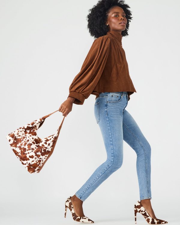 FARA BAG BROWN COW PRINT - Image 7