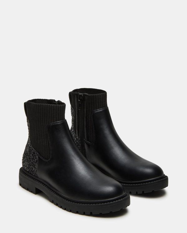 KIDS' LILYANA BLACK GLITTER - Image 2