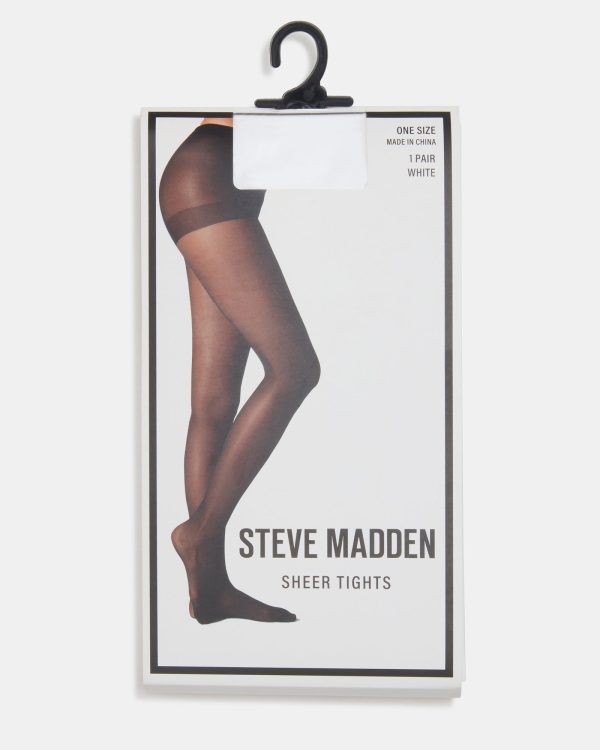 BLAIR SHEER TIGHTS WHITE - Image 2