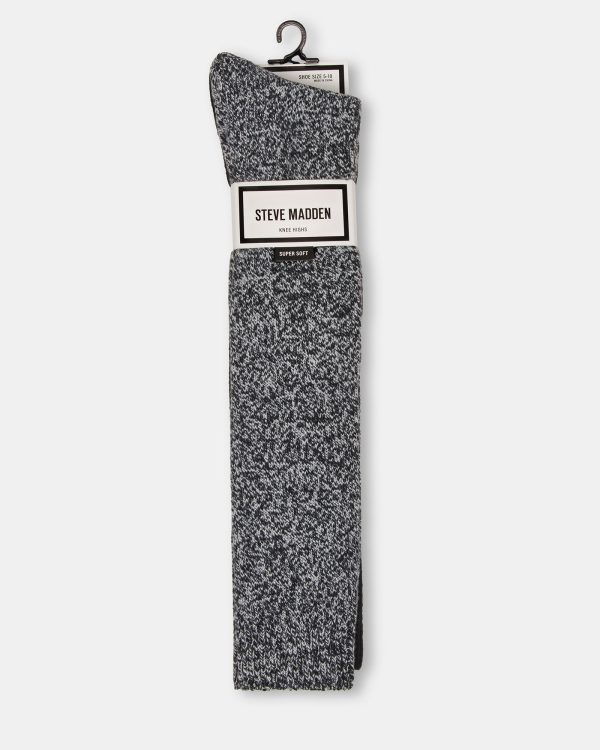 FALL 2 PACK MARLED KNEE HIGH SOCKS BLACK - Image 3