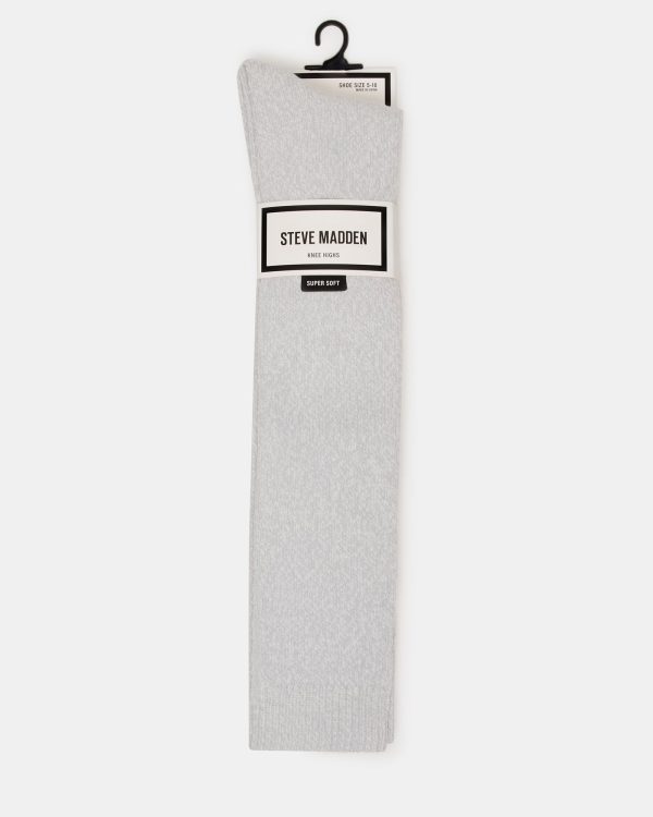 FALL 2 PACK MARLED KNEE HIGH SOCKS LIGHT GREY - Image 2
