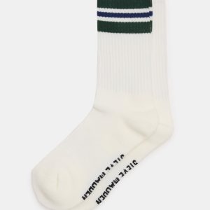 WYNN 2 PACK STRIPE ATHLEISURE SOCKS EGRET