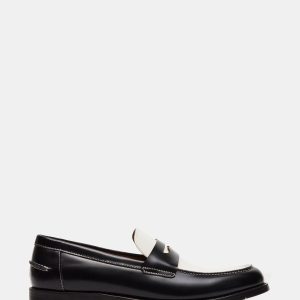 NATAN BLACK/WHITE LEATHER