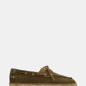 PANCHO OLIVE SUEDE