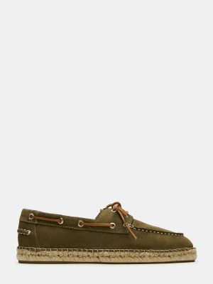 PANCHO OLIVE SUEDE