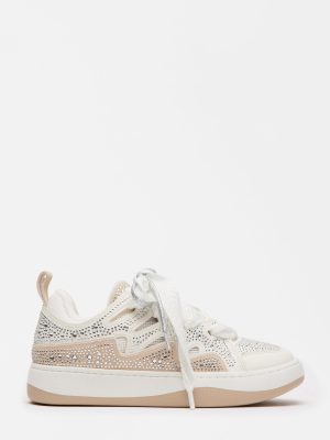 ROARING WHITE RHINESTONES