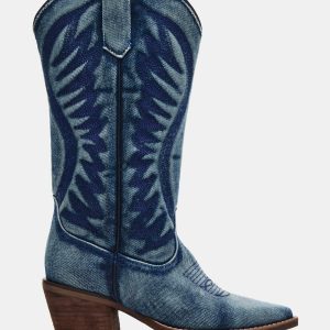 ALBANY DENIM FABRIC WIDE CALF