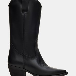 ALBANY BLACK LEATHER